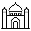 Islamic architecture, russain masjid Isolated Vector Icon which can be easily modified or edit
