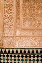 Islamic art detail from Alhambra Royalty Free Stock Photo