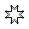 Islamic Art. Eight-pointed star