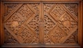 Islamic Artistry in Wood: Traditional Ornaments on Wooden Door and Window Shutter