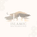 Islamic Background Design Vector Mosque Brush