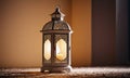 islamic background ramadhan, eid mubarak and eid al adha lantern in a light background Royalty Free Stock Photo