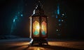 islamic background ramadhan, eid mubarak and eid al adha lantern in a light background Royalty Free Stock Photo