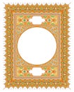 Islamic Border Frame in Brown