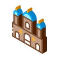 Islamic Building isometric icon vector illustration