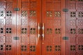 Islamic carved door in the mosque