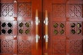 Islamic carved door in the mosque