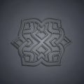 Of Islamic or Celtic art, with a modern, minimalist touch, utilizing Royalty Free Stock Photo
