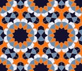 Islamic colorful geometric seamless pattern in a fashionable color palette vector