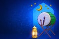 Islamic concept background 3d illustrations