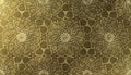 Islamic decorative pattern with golden artistic texture.