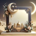 Islamic design background with empty copy space good for a special event like ramadan