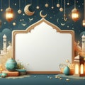 Islamic design background with empty copy space good for a special event like ramadan