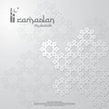 islamic design concept. Ramadan Kareem or Eid Mubarak greeting with abstract mandala element with pattern ornament background for