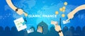 Islamic finance economy islam banking money management concept sharia bank Royalty Free Stock Photo