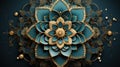 Islamic Floral Masterpieces: Captivating Artistry in Wonderful Blossoms. Generative AI