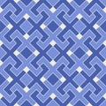 Islamic geometric seamless pattern, background in shades of blue, indigo Royalty Free Stock Photo