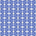 Islamic geometric seamless pattern, background in shades of blue, indigo Royalty Free Stock Photo