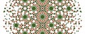 Islamic green arab vector seamless texture. Geometric halftone texture with color tile disintegration. Islamic arabian