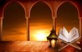 Islamic Greeting Cards for Muslim Holidays. Ramadan Kareem background.Eid Mubarak, greeting background with ÃÂolorful lantern.