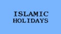 Islamic Holidays smoke text effect sky isolated background
