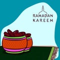 Islamic holy month of prayers, Ramadan Kareem celebrations with Iftar Party, Dates