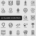 islamic icon line style