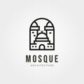 Islamic logo symbol minimal vector illustration design