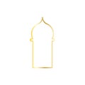 Islamic logo and symbol. Mosque frame vector illustration