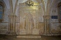 Islamic mihrab in the Coenaculum, Jerusalem, Israel Royalty Free Stock Photo