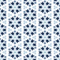 Islamic mosaic design. Moroccan star shaped floral arabesque, elegant tile pattern for Ramadan Kareem holiday. Blue