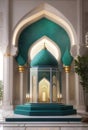 Islamic mosque decoration luxury background