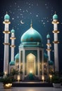 Islamic mosque decoration luxury background