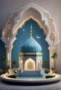 Islamic mosque decoration luxury background