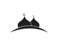 Islamic mosque logo template