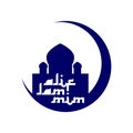 Islamic mosque vector logo and icon