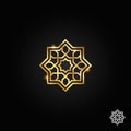 islamic oriental, geometric motif. traditional islamic, arabic, persian and ottoman design vector illustration