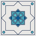 islamic oriental, geometric motif. traditional islamic, arabic, persian and ottoman design vector illustration