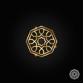 islamic oriental, geometric motif. traditional islamic, arabic, persian and ottoman design vector illustration