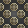 Islamic ornament vector, persian motiff. 3d ramadan islamic round pattern elements. Geometric circular ornamental arabic Royalty Free Stock Photo