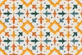 Islamic ornamental arabesque seamless pattern. East motif paper style background vector illustration Royalty Free Stock Photo