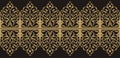 Islamic ornamental vector graphic design pattern, suitable for calligraphy decoration frame Royalty Free Stock Photo