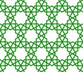 Islamic Pattern of Geometric lines Shape