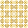 Islamic pattern with repeating arabesque shapes. Seamless decorative background suitable Royalty Free Stock Photo