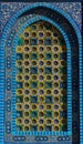 Islamic pattern, tile mosaic on mosque Royalty Free Stock Photo