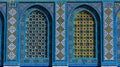 Islamic pattern, tile mosaic on mosque Royalty Free Stock Photo