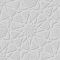 Islamic pattern stone imprinted texture decoration. Eastern seamless background. Vector graphic illustration