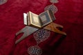 Islamic photo. The Holy Quran on a lectern in the mosque. Ramadan concept