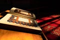 Islamic photo. Holy Quran on the lectern in the mosque.