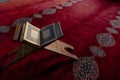 Islamic photo. Holy Quran on the lectern. Ramadan concept photo